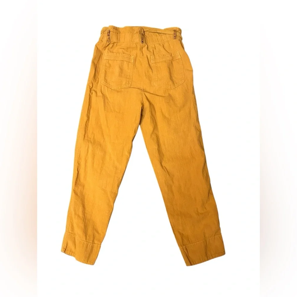 By Anthropologie Size XS Straight Leg High Rise Malin Utility Pants Belted Waist